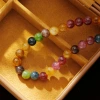 Hyacinth New Chinese-style natural stone necklace with a contrasting color design for women, highlighting a fair and elegant look, and exuding a sense of sophistication. 2025 new trendy collarbone chain Application Scenario